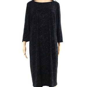Calvin Klein Black Glitter Sheath Dress, 16W